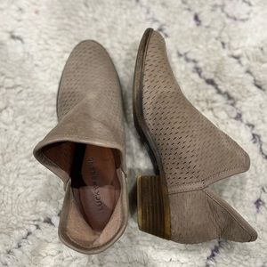 Lucky Brand suede ankle booties